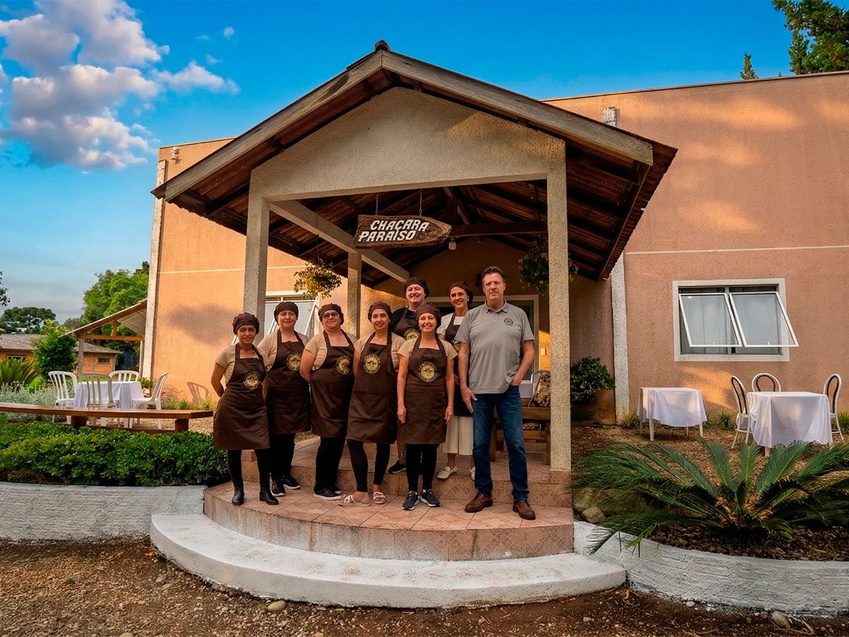 Área verde da Chácara Paraíso em Balsa Nova